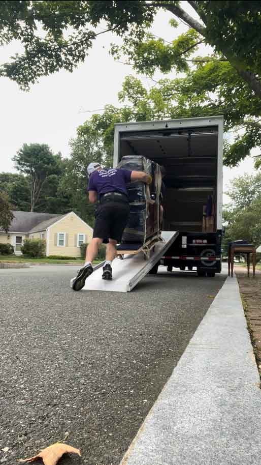 Local Moving Services Truck and tree
